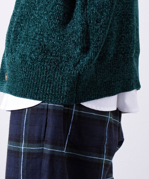 GLOSTER（グロスター）の「【限定展開】【GLOSTER/グロスター】モールクルーネックカーディガン（カーディガン/ボレロ・メンズ・グリーン/ブラウン/スミクロ/アイボリー・L/XL/M）」の17枚目の写真