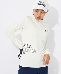 tシャツ 「FILA GOLF/フィラゴルフ」レディース長袖Tシャツ　ゴルフ レディース 楽天市場】長袖 tシャツ レディース（ブランドフィラ）（ゴルフ