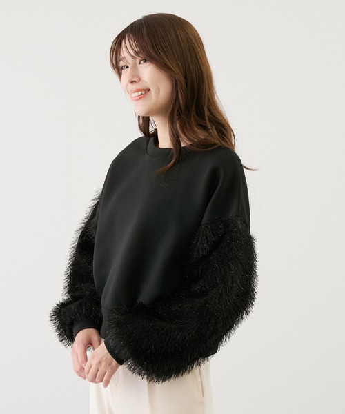 Jayro(ジャイロ)の「袖シャギープルオーバー(Tシャツ/カットソー・レディース・ブラック/グレー/ホワイト系その他・M)」の16枚目の写真