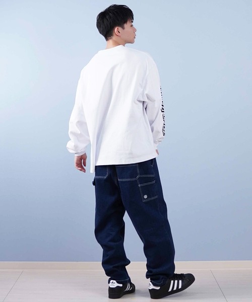 ELEMENT（エレメント）の「ELEMENT/エレメント ロンパン ワイドシルエット ワンポイント BF021-701（その他パンツ・メンズ・スミクロ/ライトインディゴブルー/インディゴブルー・L/M/XL）」の14枚目の写真