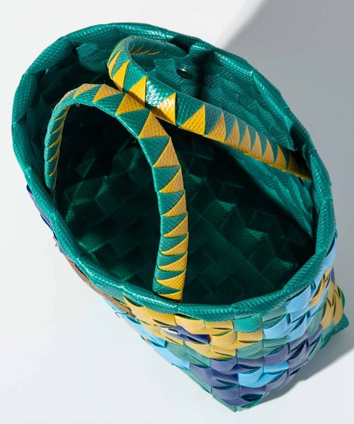 MARNI（マルニ）の「MARNI(マルニ)Kids & Junior ブランドロゴフラワーかごハンドバッグ（ハンドバッグ・キッズ・ライトピンク/ダークグリーン・ONE SIZE）」の9枚目の写真