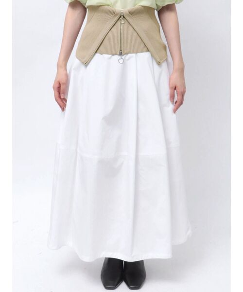 OUNNOUN（オウンノウン）の「【OUNNOUN】フロントジップニットロングビスチェ（ニット/セーター・レディース・ベージュ/ブラック・FREE）」の17枚目の写真