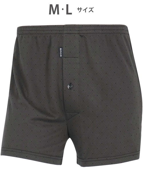 BROS by WACOALMEN（ブロスバイワコールメン）の「トランクス　前開き（トランクス・メンズ・ブルー/グレー/オレンジ/ネイビー/ブラウン系その他/グリーン/ダークブラウン・M/L）」の3枚目の写真