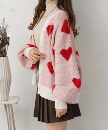 heart knit cardigan / ハートニットカーディガン