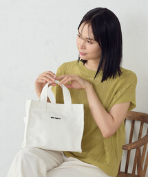MONO COMME CA（モノコムサ）の「キャンバスミニトート（トートバッグ）」