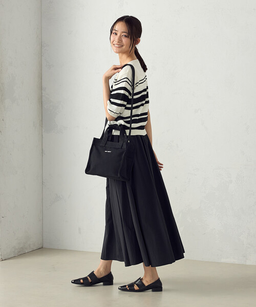 MONO　COMME CA（モノコムサ）の「キャンバスミニトート（トートバッグ・レディース・グレー/ブラック/ホワイト・FREE）」の11枚目の写真