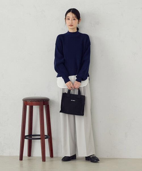 MONO　COMME CA（モノコムサ）の「キャンバスミニトート（トートバッグ・レディース・グレー/ブラック/ホワイト・FREE）」の17枚目の写真