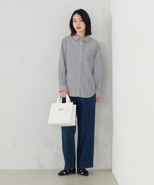 MONO　COMME CA（モノコムサ）の「キャンバスミニトート（トートバッグ・レディース・グレー/ブラック/ホワイト・FREE）」の20枚目の写真