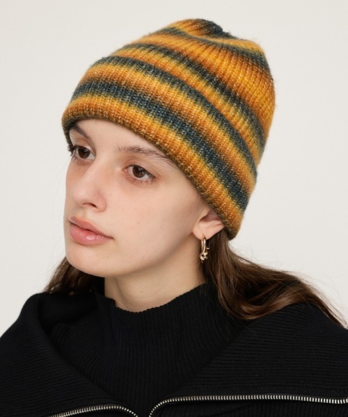 GRADATION KNIT BEANIE グラデーション ニット ビーニー（ニットキャップ/ビーニー）｜SLY（スライ）