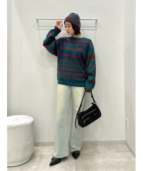 GRADATION KNIT BEANIE グラデーション ニット ビーニー（ニットキャップ/ビーニー）｜SLY（スライ）