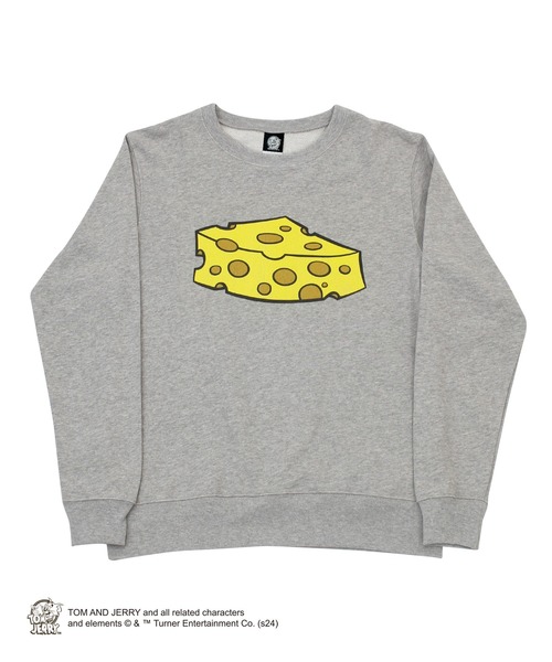 トレーナー スウェット 「公式」TOM and JERRY　CHEESE DAY スウェット レディース メンズ トレーナー スウェット 「公式」TOM and JERRY CHEESE DAY
