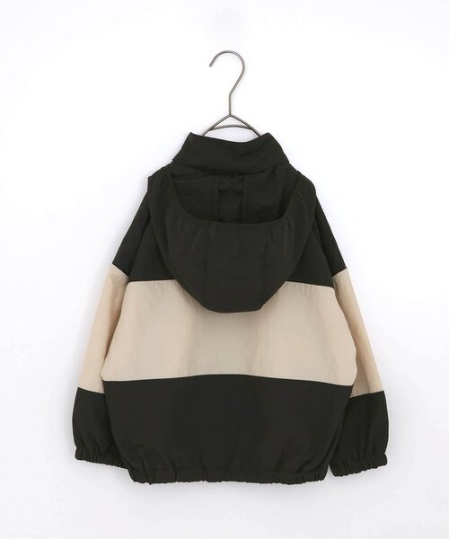 マルチカラー フード付きウィンドブレーカー ピードットプルミエ p.premier フードがしまえるマルチカラーウィンド