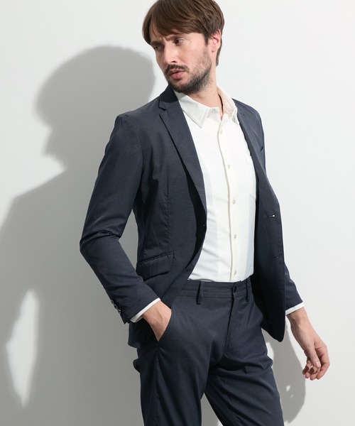 HIDEAWAYS NICOLE（ハイダウェイニコル）の「エアリードビージャケット（テーラードジャケット・メンズ・ブラック/ネイビー・LARGE/MEDIUM/X-LARGE）」の2枚目の写真