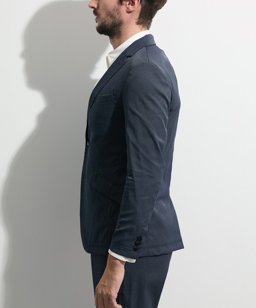 HIDEAWAYS NICOLE（ハイダウェイニコル）の「エアリードビージャケット（テーラードジャケット・メンズ・ブラック/ネイビー・LARGE/MEDIUM/X-LARGE）」の14枚目の写真