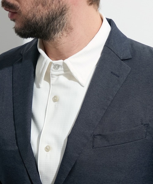 HIDEAWAYS NICOLE（ハイダウェイニコル）の「エアリードビージャケット（テーラードジャケット・メンズ・ブラック/ネイビー・LARGE/MEDIUM/X-LARGE）」の12枚目の写真