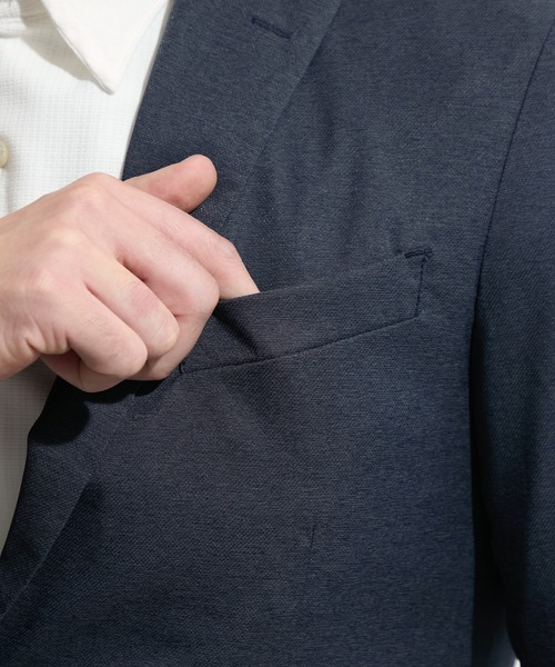 HIDEAWAYS NICOLE（ハイダウェイニコル）の「エアリードビージャケット（テーラードジャケット・メンズ・ブラック/ネイビー・LARGE/MEDIUM/X-LARGE）」の11枚目の写真