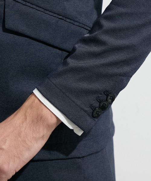 HIDEAWAYS NICOLE（ハイダウェイニコル）の「エアリードビージャケット（テーラードジャケット・メンズ・ブラック/ネイビー・LARGE/MEDIUM/X-LARGE）」の10枚目の写真