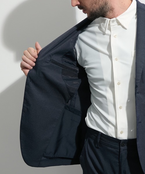 HIDEAWAYS NICOLE（ハイダウェイニコル）の「エアリードビージャケット（テーラードジャケット・メンズ・ブラック/ネイビー・LARGE/MEDIUM/X-LARGE）」の6枚目の写真