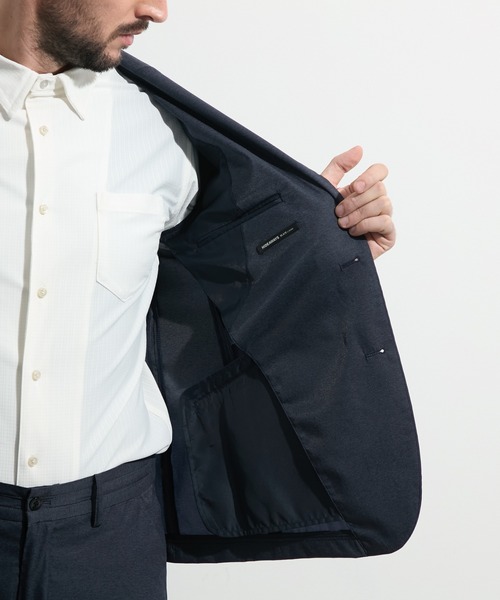 HIDEAWAYS NICOLE（ハイダウェイニコル）の「エアリードビージャケット（テーラードジャケット・メンズ・ブラック/ネイビー・LARGE/MEDIUM/X-LARGE）」の5枚目の写真