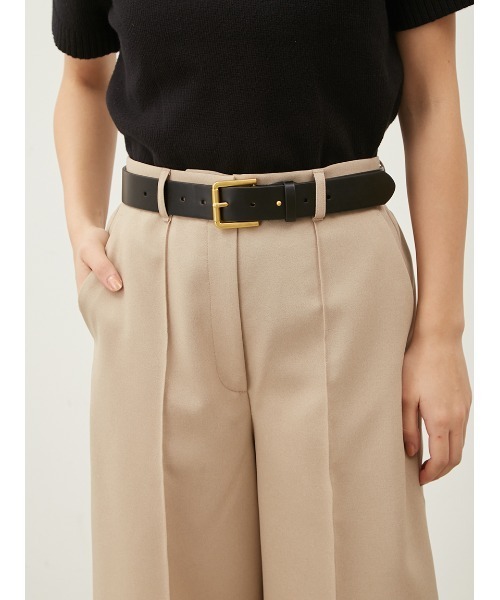 Mila Owen（ミラオーウェン）の「ロールモチーフバックルベルト（ベルト・レディース・ゴールド/ブラウン/シルバー・FREE）」の3枚目の写真