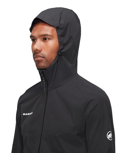 Mammut（マムート）の「グラナイト ソフトシェル フーデッド ジャケット アジアンフィット メン / GRANITE SO Hooded Jacket AF Men（マウンテンパーカー・メンズ・ブラック/ネイビー・X-LARGE/SMALL/LARGE/MEDIUM）」の7枚目の写真
