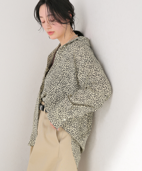 journal standard L'essage(ジャーナルスタンダードレサージュ)の「レオパードプリントシャツ(シャツ/ブラウス・レディース・ブラック/ベージュ・FREE)」の21枚目の写真