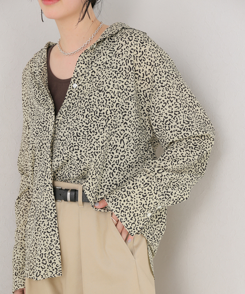 journal standard L'essage(ジャーナルスタンダードレサージュ)の「レオパードプリントシャツ(シャツ/ブラウス・レディース・ブラック/ベージュ・FREE)」の20枚目の写真