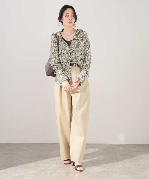 journal standard L'essage(ジャーナルスタンダードレサージュ)の「レオパードプリントシャツ(シャツ/ブラウス・レディース・ブラック/ベージュ・FREE)」の17枚目の写真