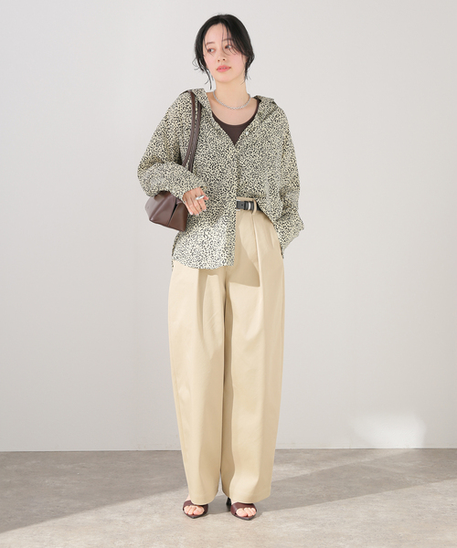 journal standard L'essage(ジャーナルスタンダードレサージュ)の「レオパードプリントシャツ(シャツ/ブラウス・レディース・ブラック/ベージュ・FREE)」の16枚目の写真