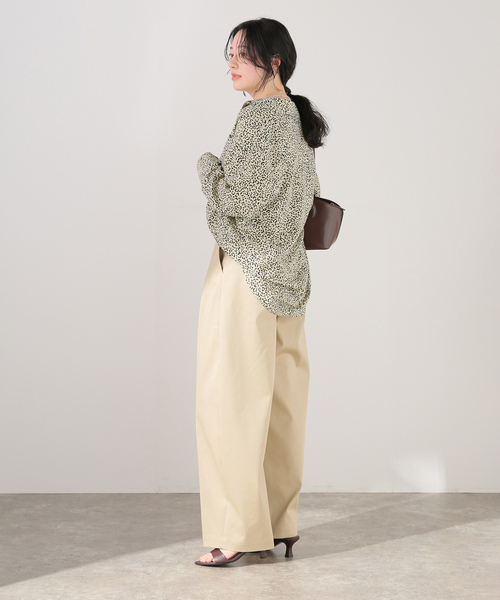 journal standard L'essage(ジャーナルスタンダードレサージュ)の「レオパードプリントシャツ(シャツ/ブラウス・レディース・ブラック/ベージュ・FREE)」の14枚目の写真