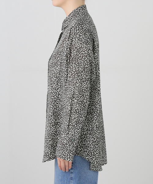 journal standard L'essage(ジャーナルスタンダードレサージュ)の「レオパードプリントシャツ(シャツ/ブラウス・レディース・ブラック/ベージュ・FREE)」の12枚目の写真