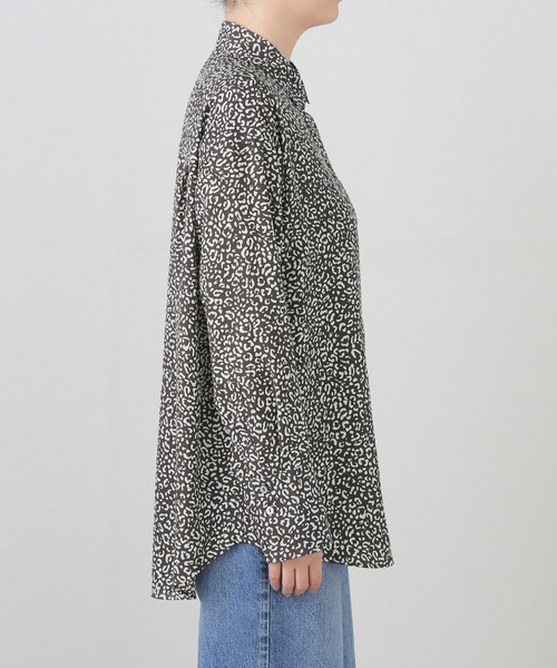 journal standard L'essage(ジャーナルスタンダードレサージュ)の「レオパードプリントシャツ(シャツ/ブラウス・レディース・ブラック/ベージュ・FREE)」の10枚目の写真
