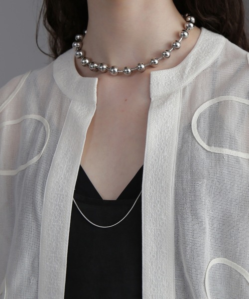 ROSE BUD（ローズバッド）の「コードエンブロイダリーカーディガン（カーディガン/ボレロ・レディース・ホワイト/ブラック・ONE SIZE）」の16枚目の写真