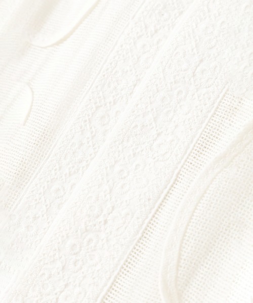 ROSE BUD（ローズバッド）の「コードエンブロイダリーカーディガン（カーディガン/ボレロ・レディース・ホワイト/ブラック・ONE SIZE）」の19枚目の写真
