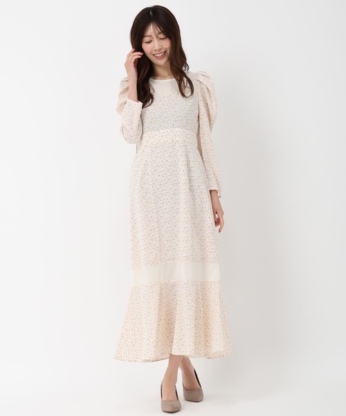 MISCH MASCH(ミッシュマッシュ)の「シアー切替小花柄マーメイドワンピース(ワンピース・レディース・ブラック/アイボリー・S/M)」の14枚目の写真