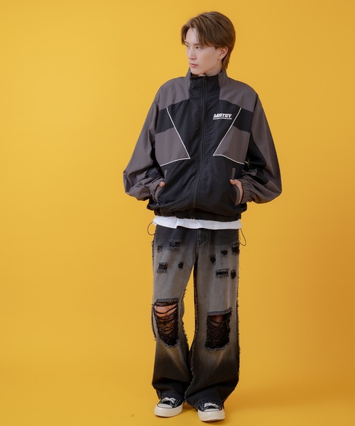 【PERSTEP】★21AW★Comfy デーリーナイロンジャケット 切り替え ナイロンジャケット（ナイロンジャケット）｜improves