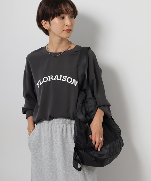 tシャツ ジョーゼットロゴロンＴ レディース 追加2》ジョーゼットロゴロンTEE（シャツ/ブラウス）｜JOURNAL