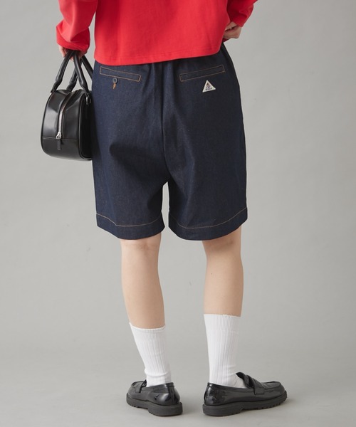 GEVACO（ゲバコ）の「【GEVACO】10ozデニムハーフタックパンツ（デニムパンツ・レディース・ホワイト/インディゴブルー/ネイビー・LARGE/MEDIUM/SMALL）」の18枚目の写真