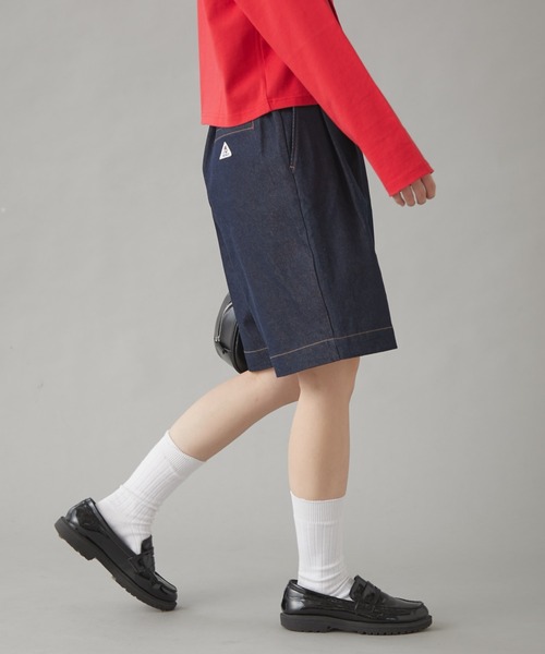 GEVACO（ゲバコ）の「【GEVACO】10ozデニムハーフタックパンツ（デニムパンツ・レディース・ホワイト/インディゴブルー/ネイビー・LARGE/MEDIUM/SMALL）」の19枚目の写真