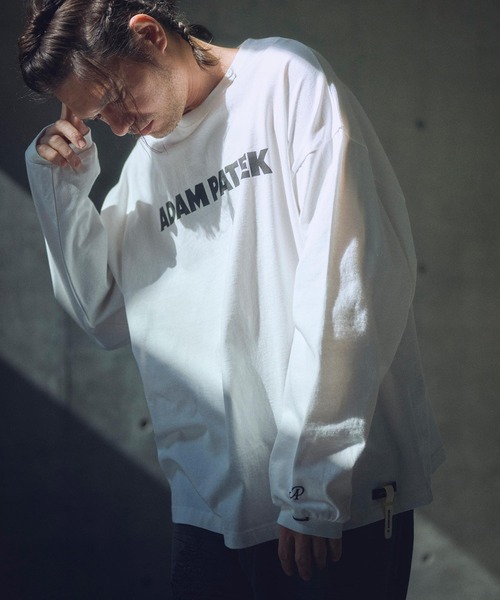 tシャツ ADAMPATEK/basic logo long sleeve T/ロゴロングスリーブTシャツ(AP2514015) レディース メンズ ADAMPATEK/basic logo long sleeve T/ロゴロングスリーブTシャツ