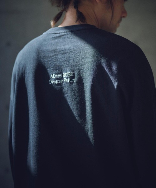 ADAM PATEK(アダムパテック)の「ADAMPATEK/basic logo long sleeve T/ロゴロングスリーブTシャツ(Tシャツ/カットソー・メンズ・ホワイト/ブラック/パープル/オレンジ・1/2)」の8枚目の写真