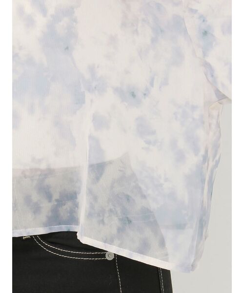 GYDA(ジェイダ)の「SHEERショートシャツ(シャツ/ブラウス・レディース・ブラック/その他1/オフホワイト・FREE)」の9枚目の写真