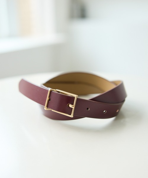 ROPE' PICNIC（ロペピクニック）の「22mmスリムスクエアバックルベルト（ベルト・レディース・ブラウン/ブラック/ブラック系その他/ブラック系その他2/ワイン・FREE）」の13枚目の写真