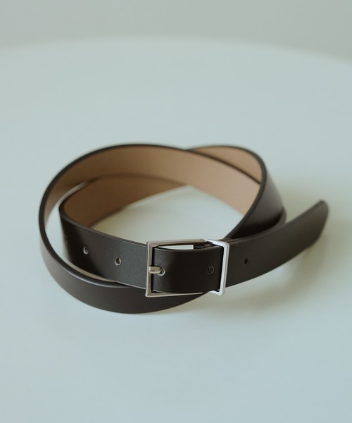 ROPE' PICNIC（ロペピクニック）の「22mmスリムスクエアバックルベルト（ベルト・レディース・ブラウン/ブラック/ブラック系その他/ブラック系その他2/ワイン・FREE）」の14枚目の写真