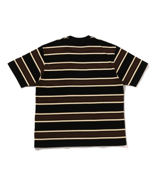 NEW【A BATHING APE】ONE POINT STRIP RELAXED FIT TEE Tシャツ 001CSL301305_BLK_A_c85f48aa-