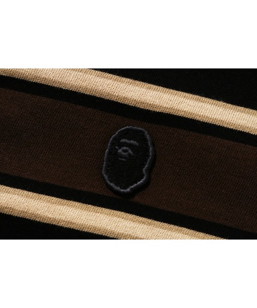 A BATHING APE（アベイシングエイプ）の「ONE POINT STRIP RELAXED FIT TEE（Tシャツ/カットソー・メンズ・ブルー/アイボリー/ブラック/ピンク・XX-LARGE/X-LARGE/SMALL/MEDIUM/LARGE）」の10枚目の写真