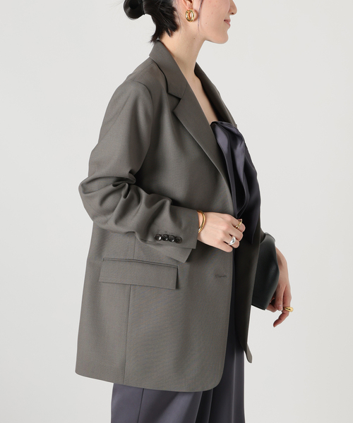 VERMEIL par iena（ヴェルメイユパーイエナ）の「《追加》TAILORED ジャケット（テーラードジャケット・レディース・チャコールグレー/カーキ・38/40）」の7枚目の写真