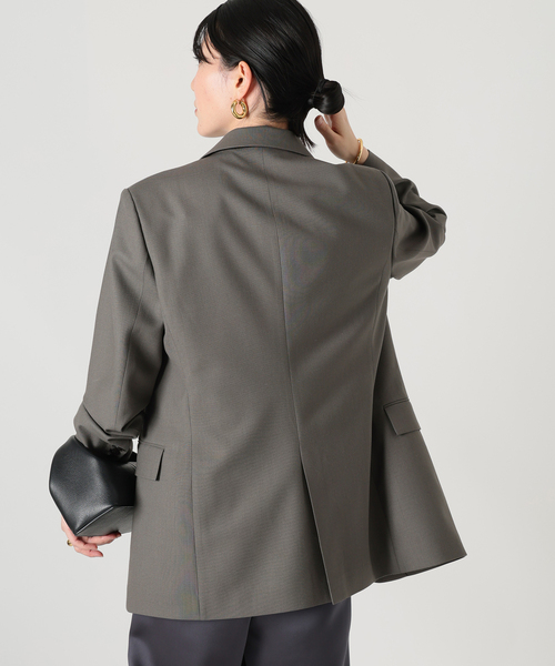 VERMEIL par iena（ヴェルメイユパーイエナ）の「《追加》TAILORED ジャケット（テーラードジャケット・レディース・チャコールグレー/カーキ・38/40）」の8枚目の写真