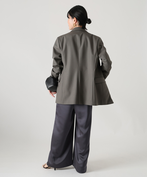 VERMEIL par iena（ヴェルメイユパーイエナ）の「《追加》TAILORED ジャケット（テーラードジャケット・レディース・チャコールグレー/カーキ・38/40）」の12枚目の写真