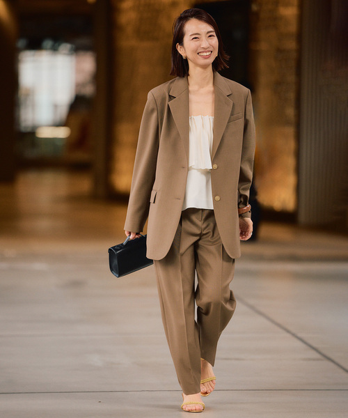 VERMEIL par iena（ヴェルメイユパーイエナ）の「《追加》TAILORED ジャケット（テーラードジャケット・レディース・チャコールグレー/カーキ・38/40）」の18枚目の写真